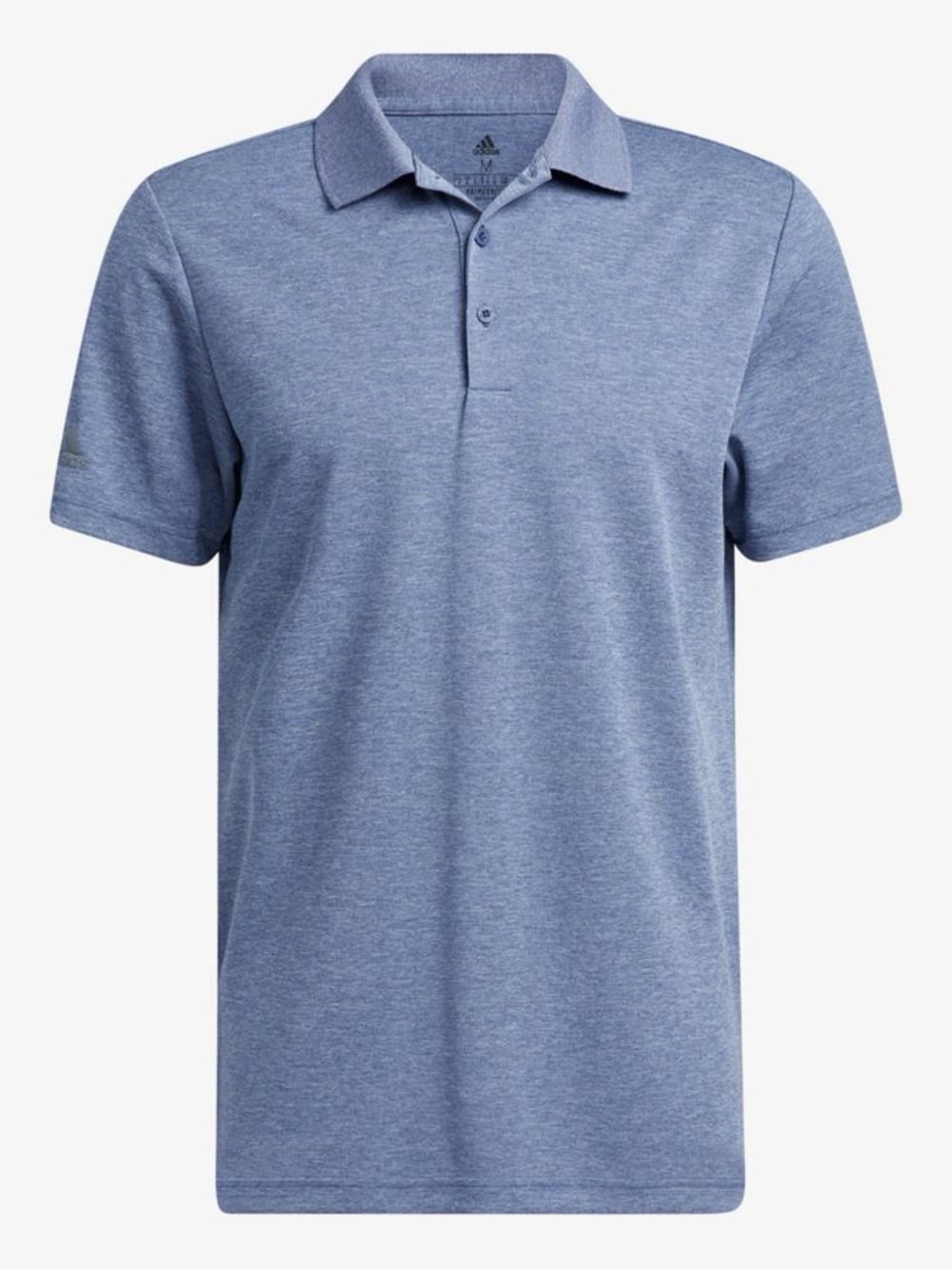 Adidas Men's Heathered Blue Performance Polo Short-Sleeves Size XL